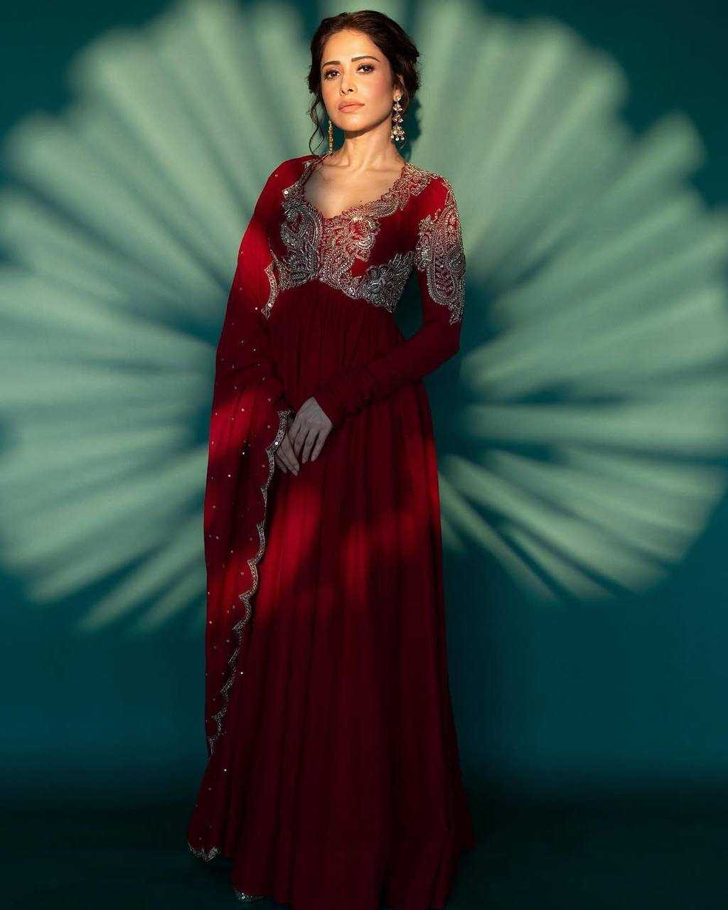 Ynf Chinon RIN215 1109 Gowns Bollywood Collections Wholesale Wedding Gown Designer Gowns Nushrratt Bharuccha Collections Manufacturer