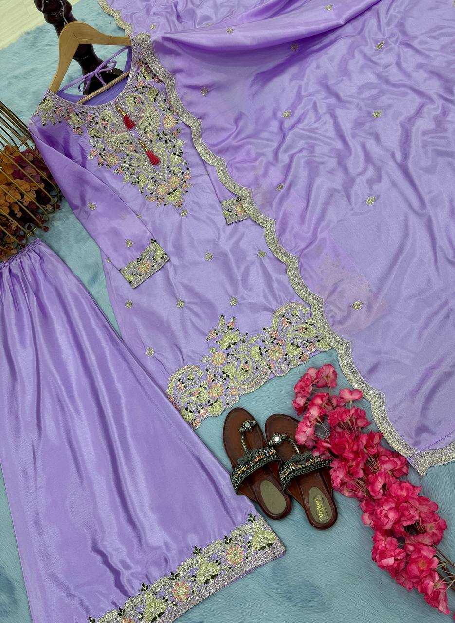 Ynf Chinon Silk KESH141 191 Suits & Dresses Wholesale Embroidery Suits Ladies Silk Suit Designer Suits Manufacturer