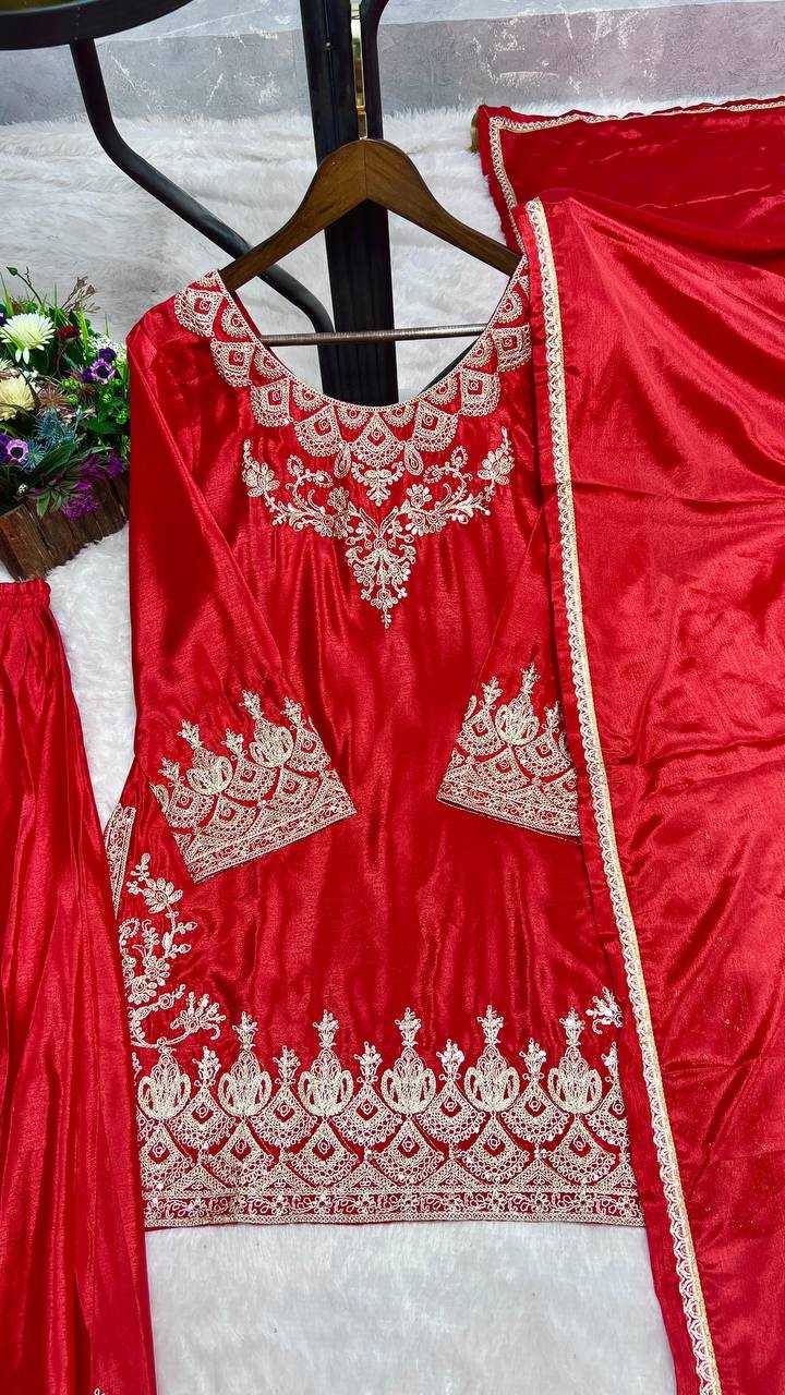Ynf Chinon Silk KESH159 604 Suits & Dresses Wedding Collections Festive Collections Wholesale Sharara Salwar Suits Ladies Silk Suit Designer Suits Manufacturer