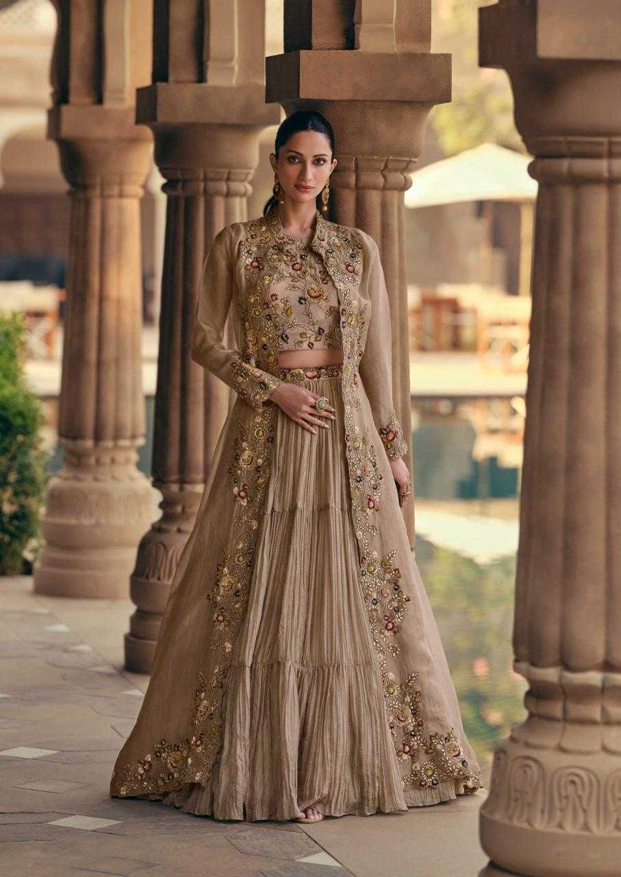 Ynf Chinon Silk KESH481 MAHOTSAV GOLD Lehengas Wedding Collections Festive Collections Wholesale Designer Lehenga Lehenga With Blouse Wedding Outfits Manufacturer