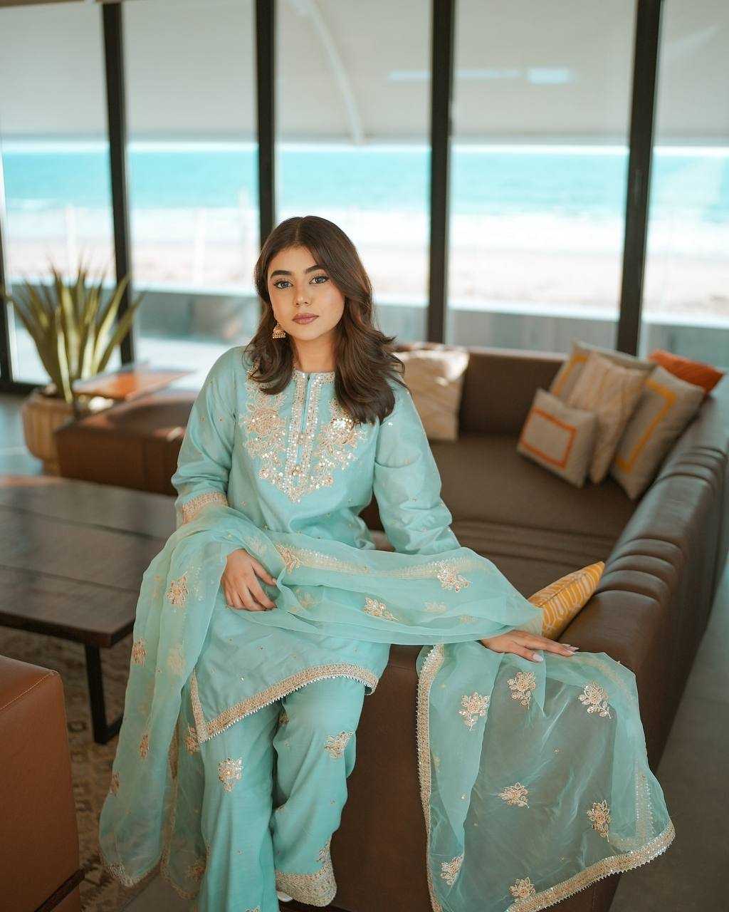 Ynf Chinon Silk KESH499 5273 Kurti Wholesale Fancy Kurti Embroidered Kurtis Silk Kurtis Manufacturer
