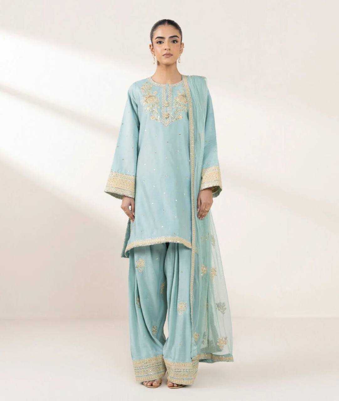 Ynf Chinon Silk KESH499 5273 Kurti Wholesale Fancy Kurti Embroidered Kurtis Silk Kurtis Manufacturer