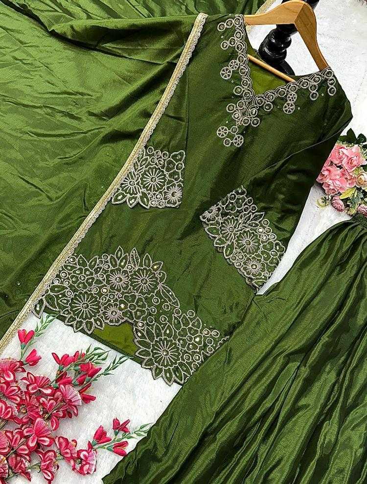 Ynf Chinon Silk RIN222 HAVY Suits & Dresses Wedding Collections Festive Collections Wholesale Sharara Salwar Suits Embroidery Suits Ladies Silk Suit Manufacturer