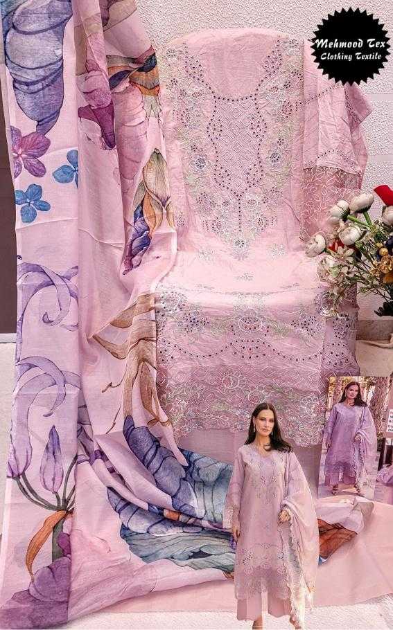 Ynf Cotton Cambric KESH444 MEHMOOD TEX-70 Suits & Dresses Wedding Collections Festive Collections Wholesale Embroidery Suits Cotton Suits Pink Salwar Suit Manufacturer