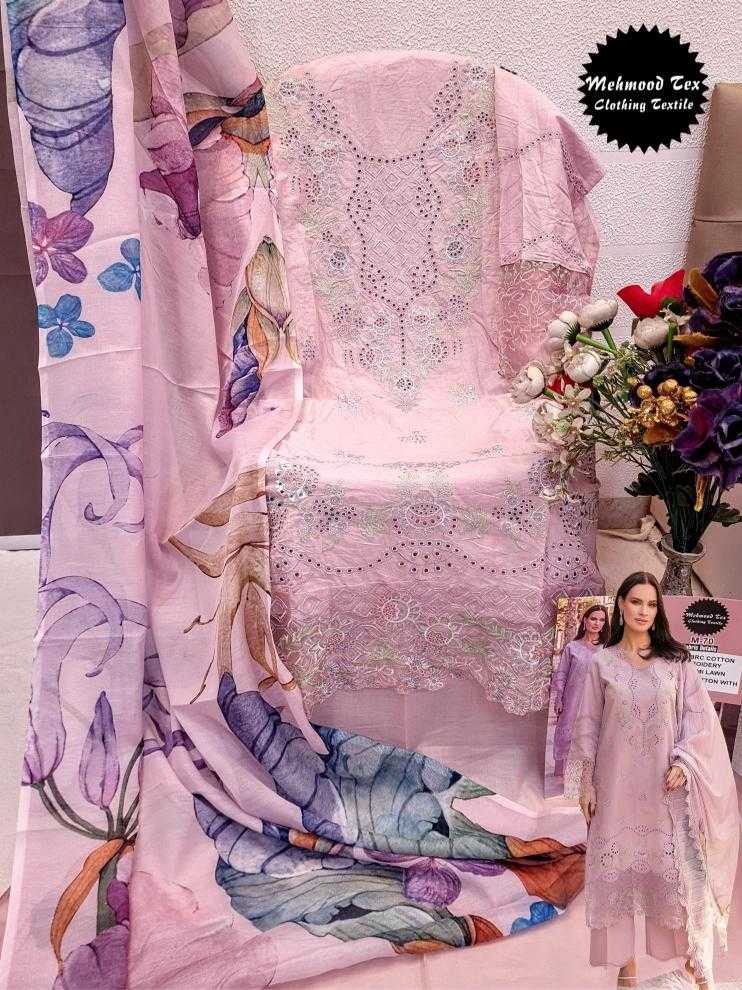 Ynf Cotton Cambric KESH444 MEHMOOD TEX-70 Suits & Dresses Wedding Collections Festive Collections Wholesale Embroidery Suits Cotton Suits Pink Salwar Suit Manufacturer