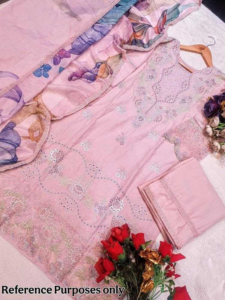 Ynf Cotton Cambric KESH444 MEHMOOD TEX-70 Suits & Dresses Wedding Collections Festive Collections Wholesale Embroidery Suits Cotton Suits Pink Salwar Suit Manufacturer