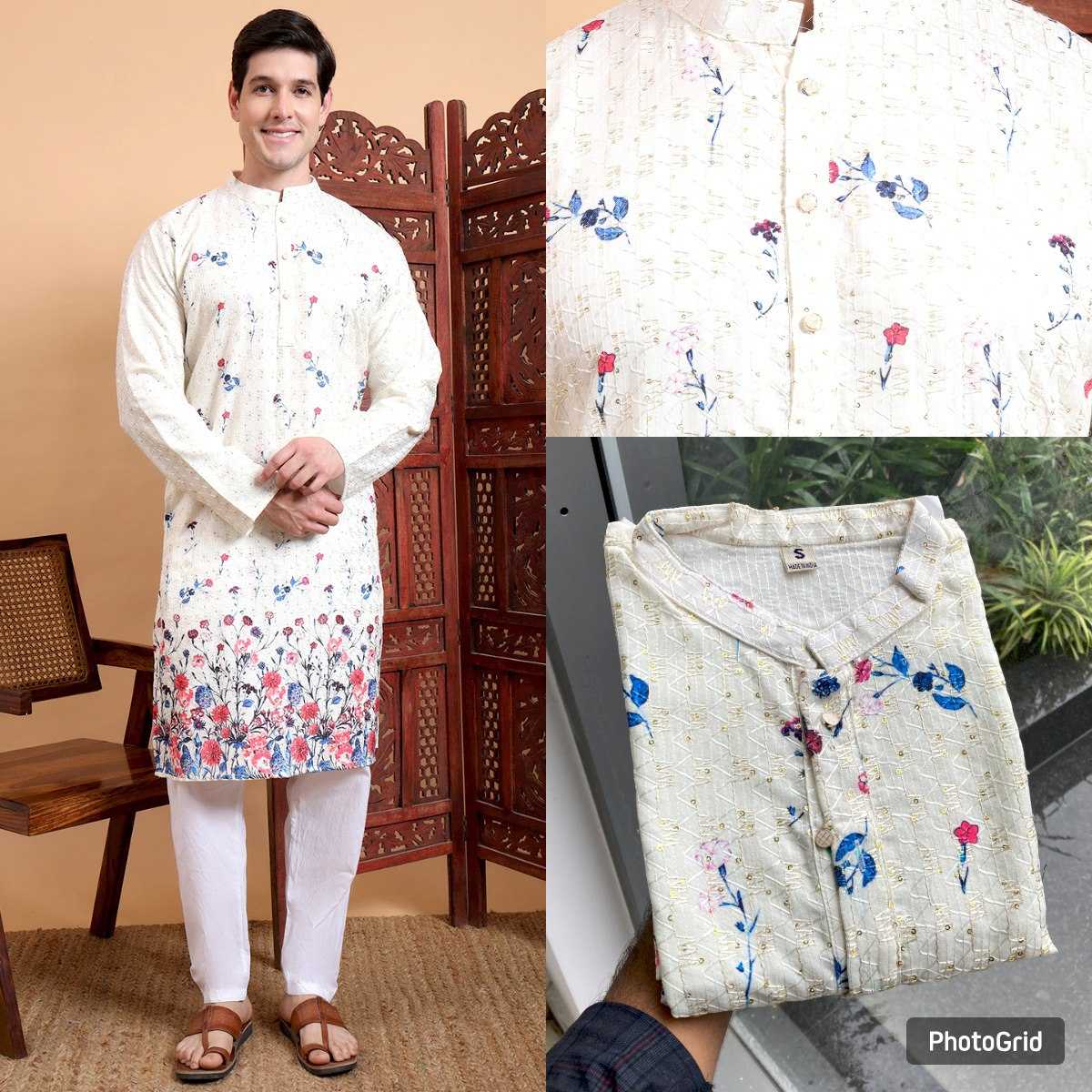 Ynf Cotton RIN188 KILLER9 Mens Wear Wholesale Mens Kurtas Men Cotton Kurta Men Wedding kurta Manufacturer