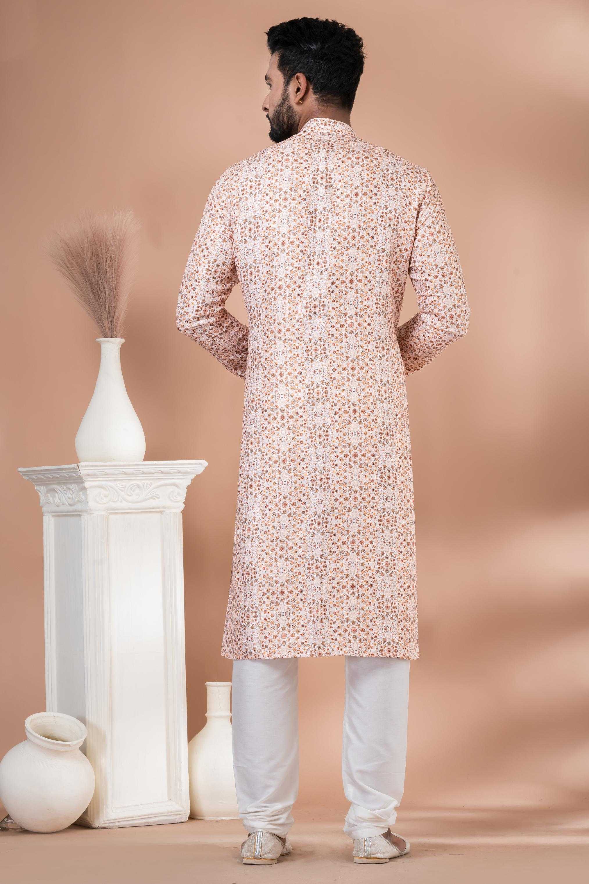 Ynf Cotton RIN223 3402C Mens Wear Wholesale Mens Kurtas Mens Kurta Pyjama Men Wedding kurta Manufacturer