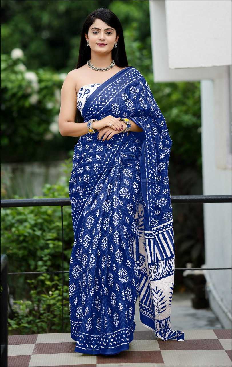 Ynf Cotton RIN229 93 Sarees Wholesale Printed Cotton Saree Cotton Sarees Mulmul Cotton Sarees Manufacturer