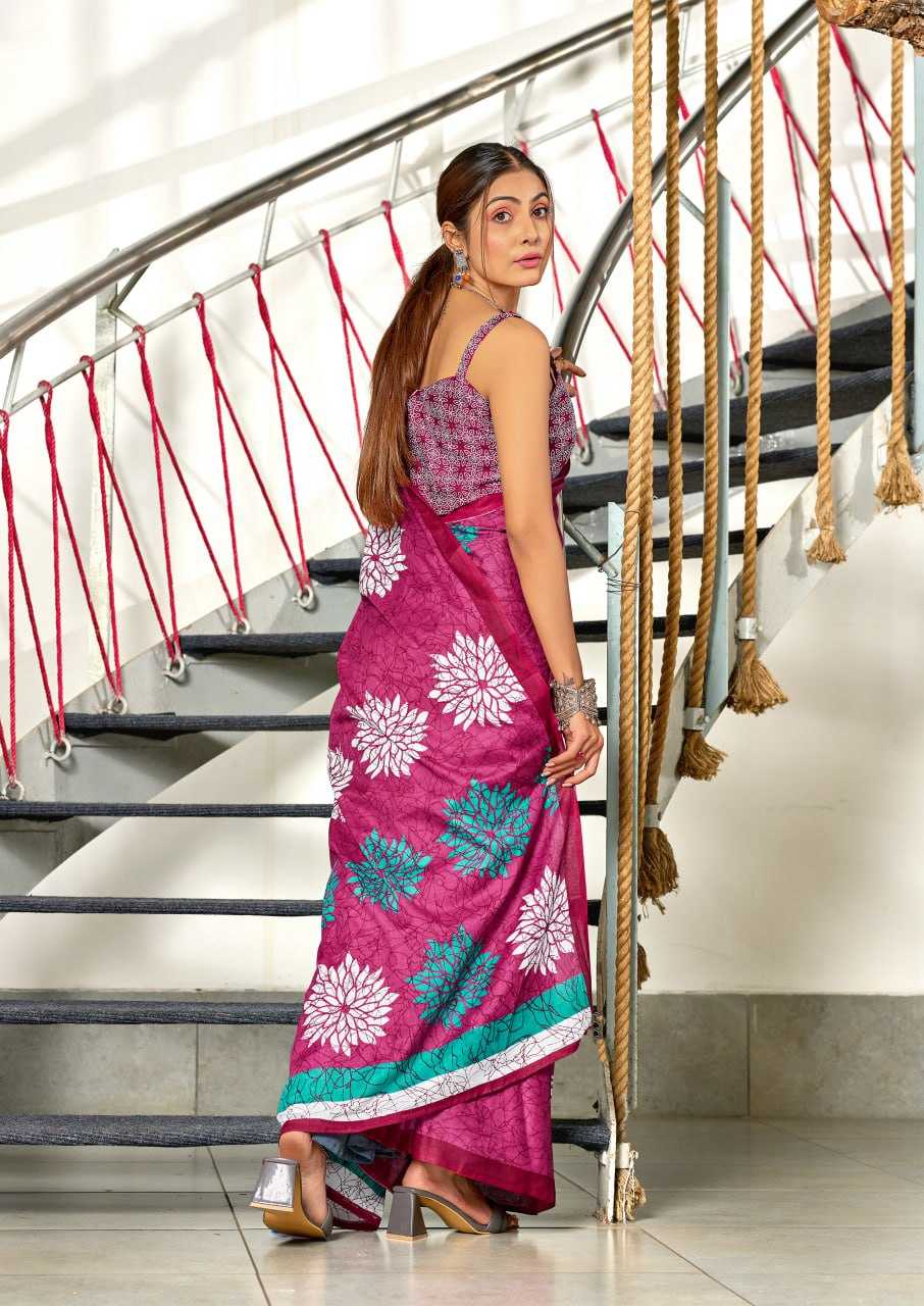 Ynf Cotton RIN229 SRIVIDYA Sarees Wholesale Printed Cotton Saree Cotton Sarees Mulmul Cotton Sarees Manufacturer