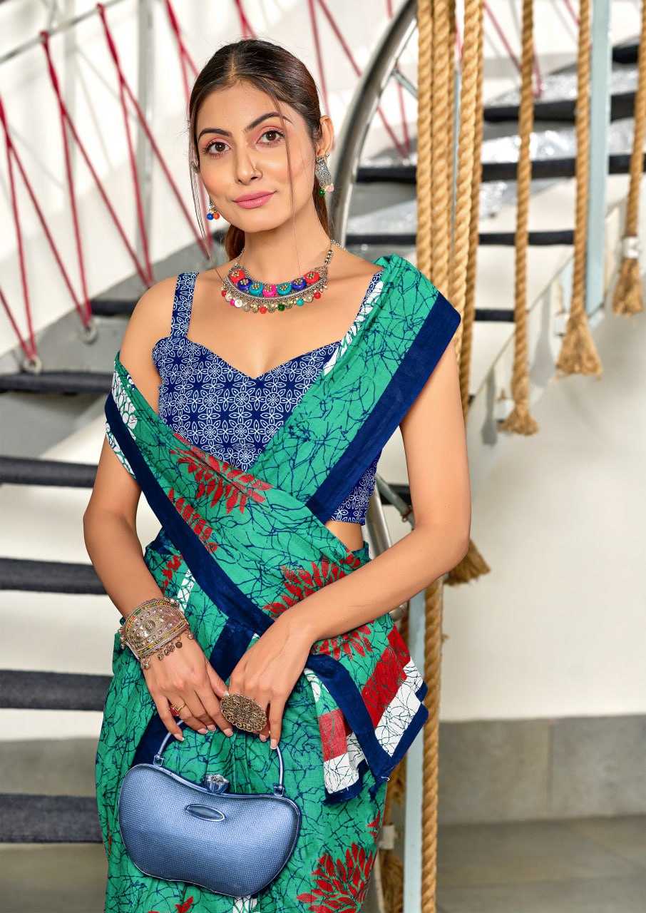 Ynf Cotton RIN229 SRIVIDYA Sarees Wholesale Printed Cotton Saree Cotton Sarees Mulmul Cotton Sarees Manufacturer