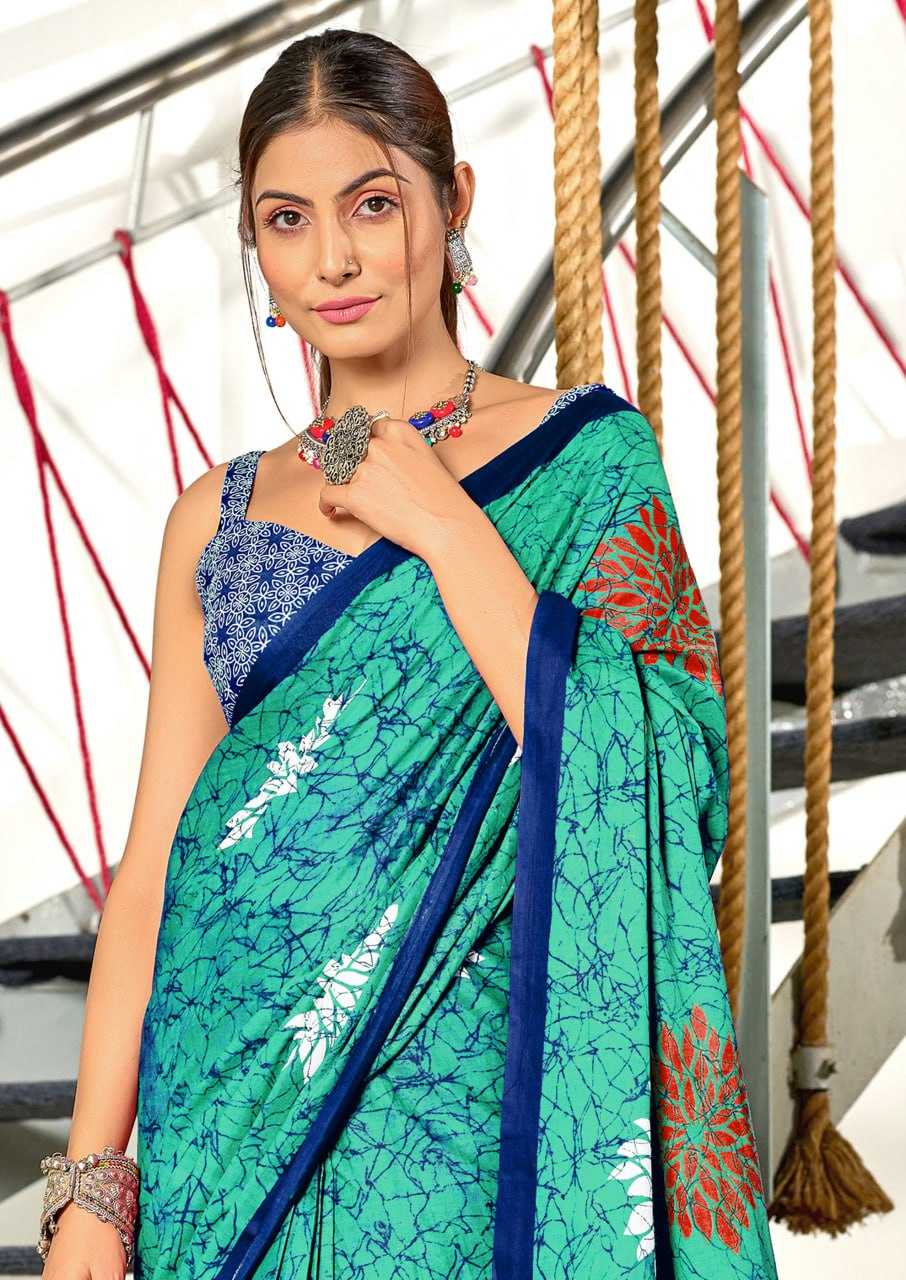 Ynf Cotton RIN229 SRIVIDYA Sarees Wholesale Printed Cotton Saree Cotton Sarees Mulmul Cotton Sarees Manufacturer