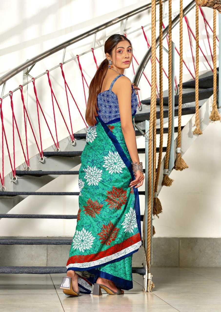 Ynf Cotton RIN229 SRIVIDYA Sarees Wholesale Printed Cotton Saree Cotton Sarees Mulmul Cotton Sarees Manufacturer