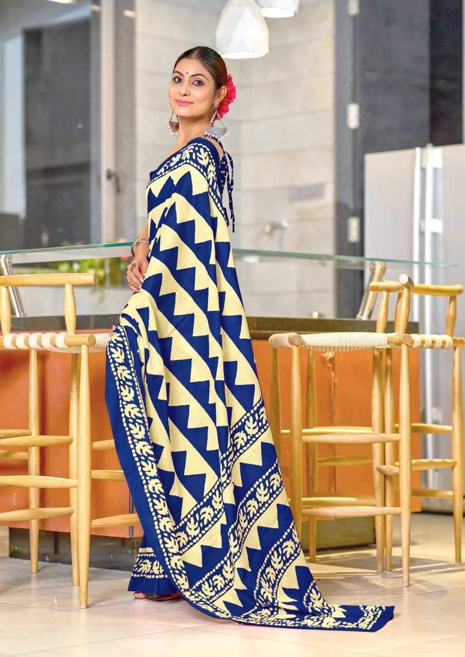 Ynf Cotton RIN229 VIHAANA Sarees Wholesale Printed Cotton Saree Cotton Sarees Mulmul Cotton Sarees Manufacturer