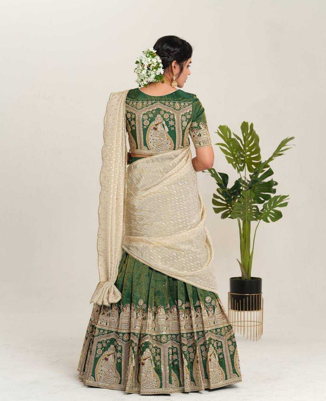 Ynf Crepe Silk KESH496 511 Lehengas Wholesale Kalamkari Lehenga Traditional Lehenga Printed Lehenga Manufacturer
