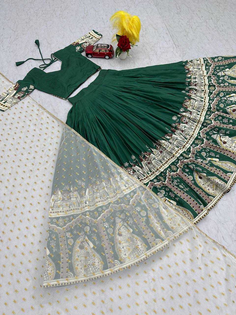Ynf Crepe Silk KESH496 511 Lehengas Wholesale Kalamkari Lehenga Traditional Lehenga Printed Lehenga Manufacturer
