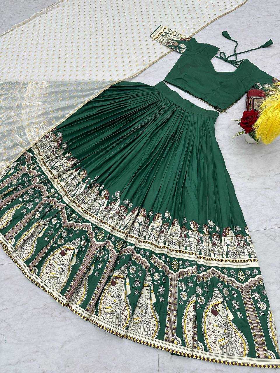 Ynf Crepe Silk KESH496 511 Lehengas Wholesale Kalamkari Lehenga Traditional Lehenga Printed Lehenga Manufacturer