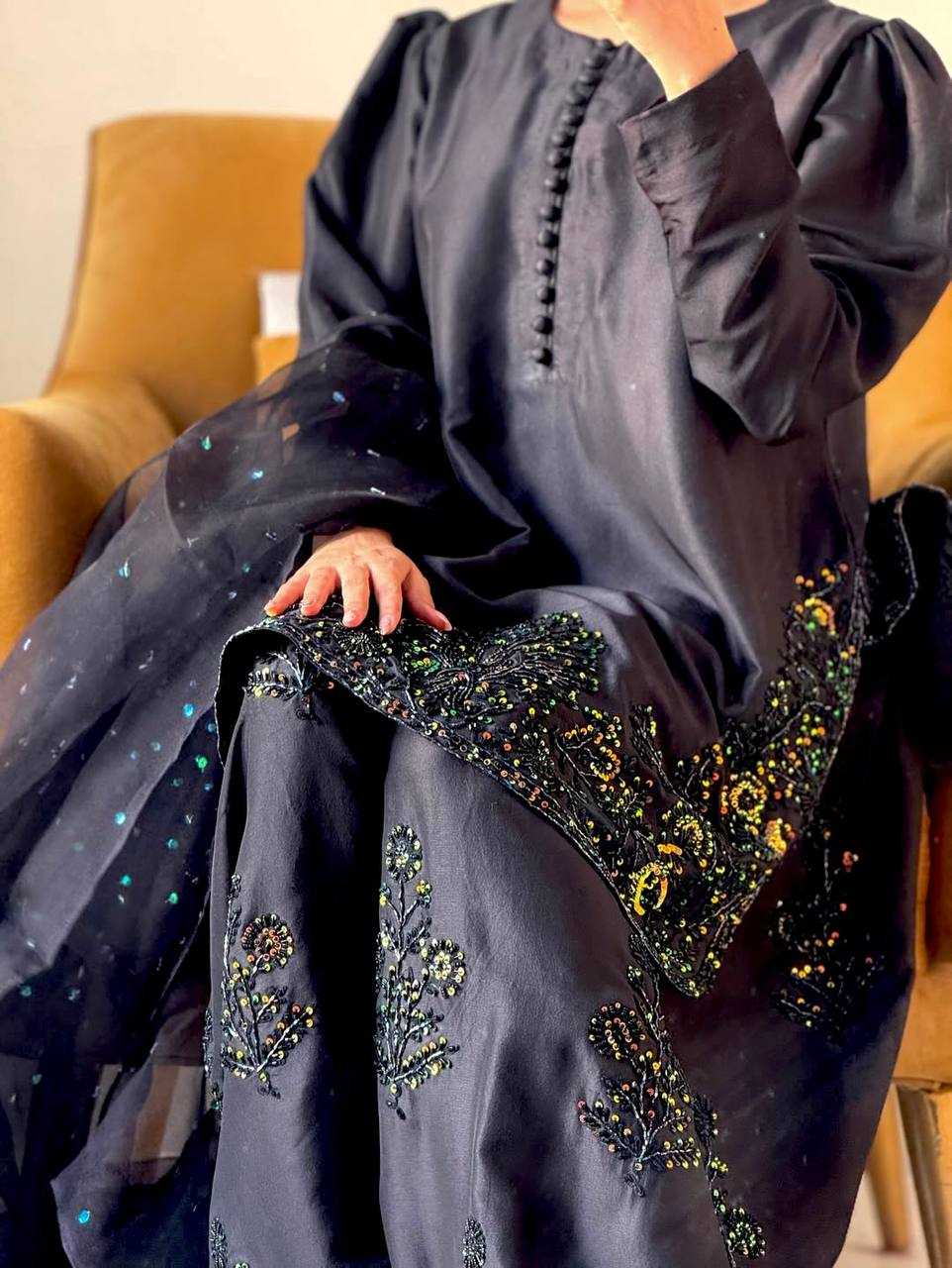 Ynf Crepe Silk KESH499 5267 Suits & Dresses Wholesale Sharara Salwar Suits Embroidery Suits Black Salwar Suit Manufacturer