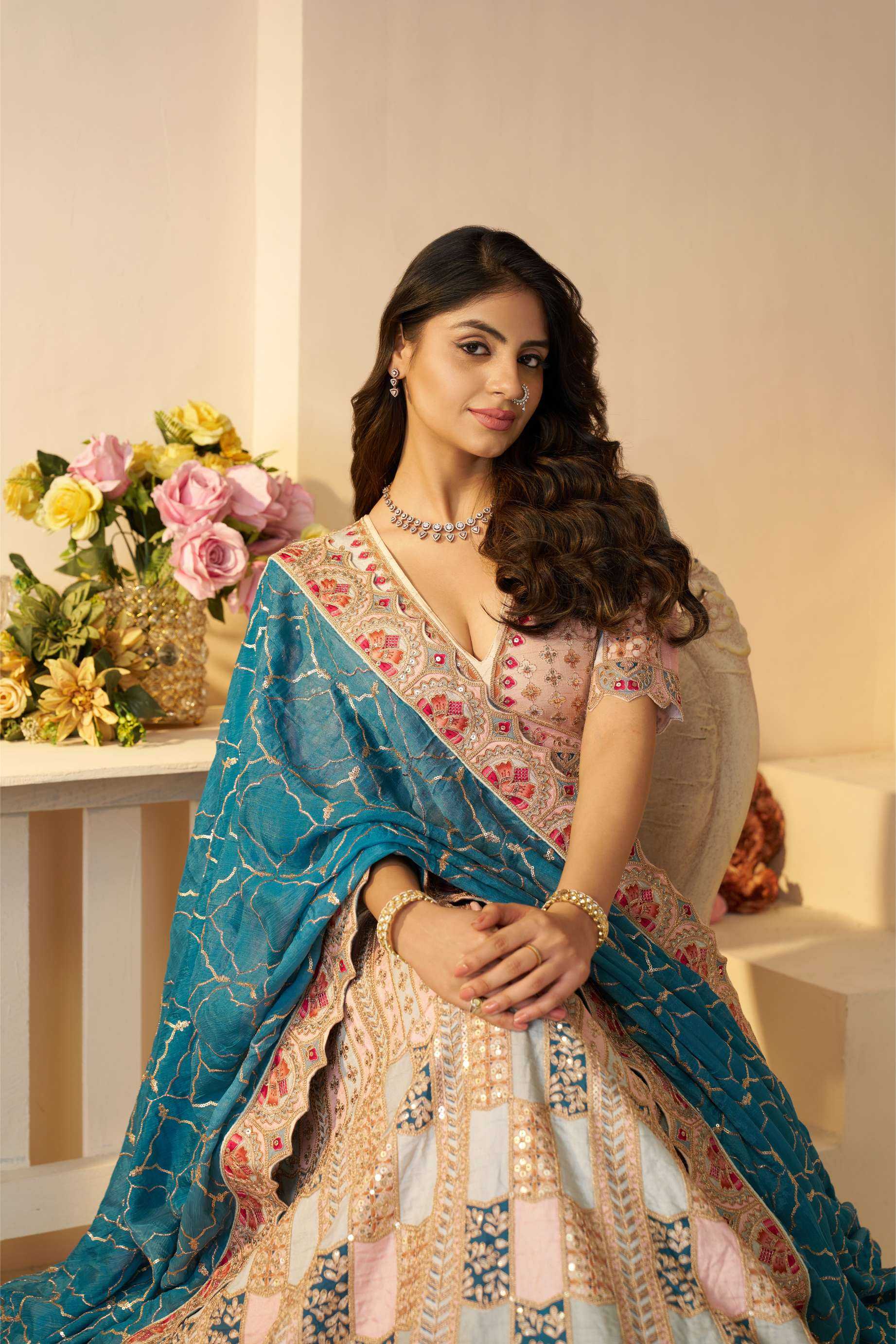 Ynf Dola Silk RIN230 128 Lehengas Wholesale Designer Lehenga Fancy Lehenga Silk Lehenga Manufacturer