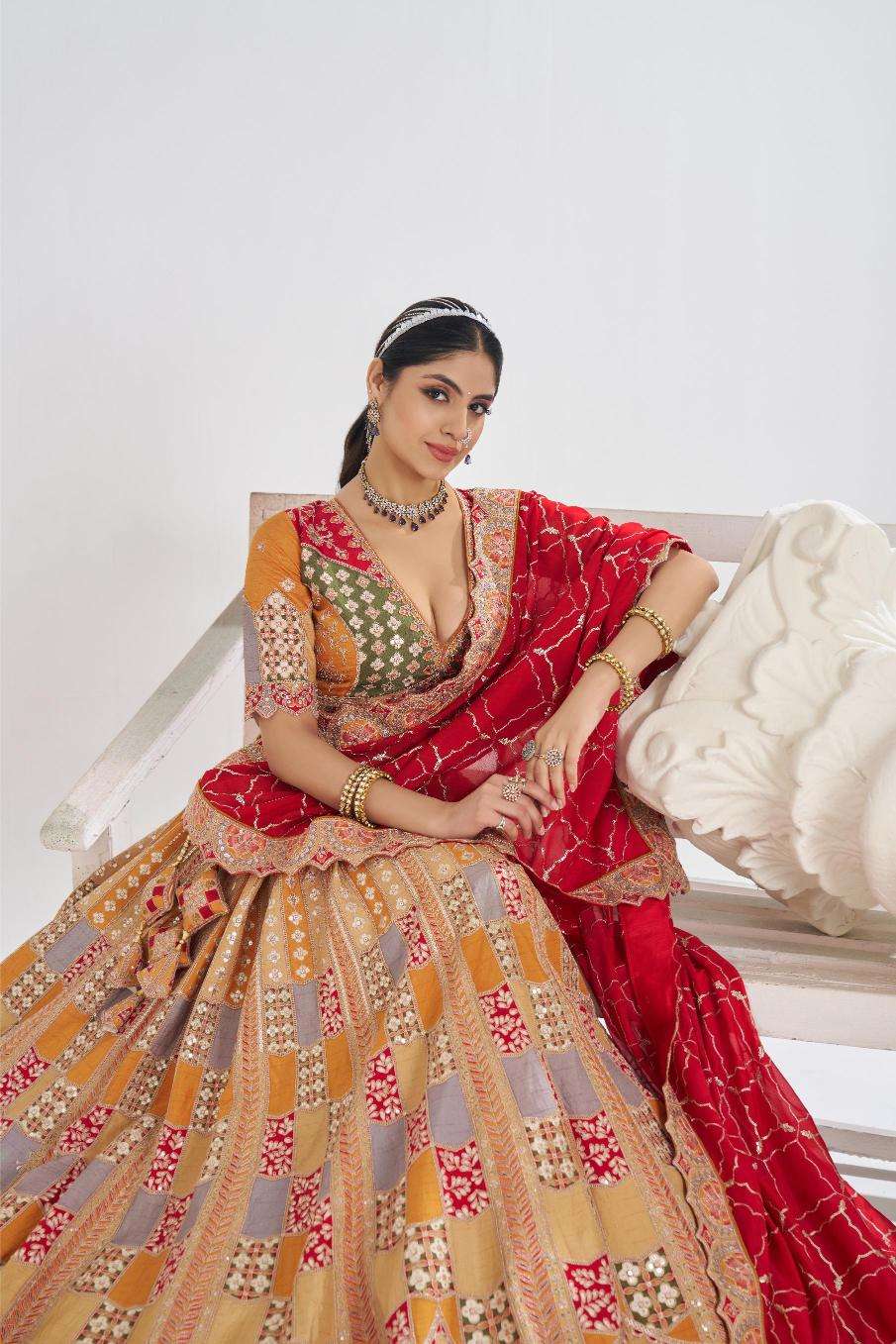 Ynf Dola Silk RIN230 128 Lehengas Wholesale Designer Lehenga Fancy Lehenga Silk Lehenga Manufacturer