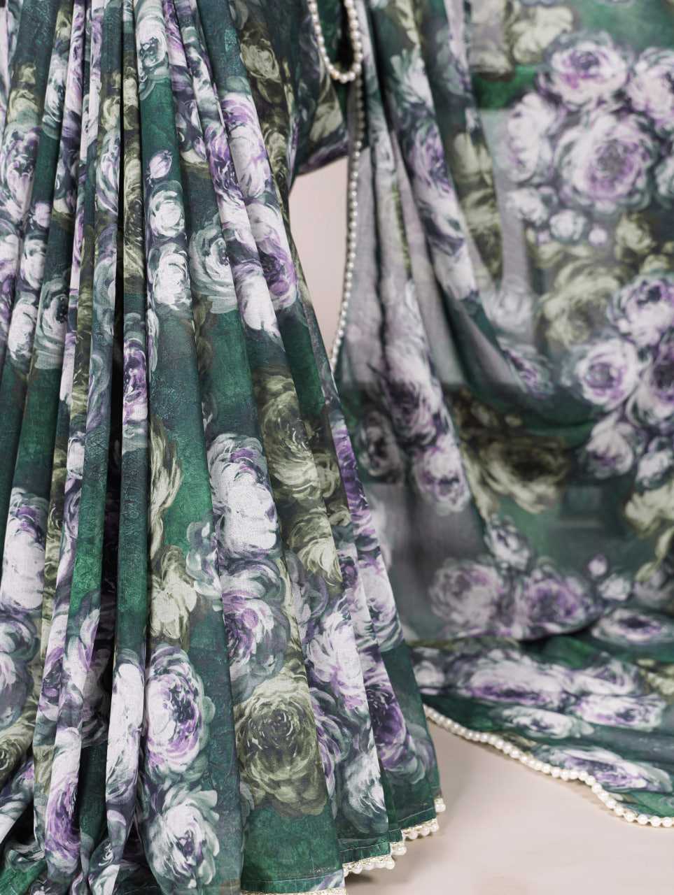 Ynf Fancy KESH134 7042 Sarees Wholesale Printed Sarees Floral Sarees Lightweight Sarees Manufacturer