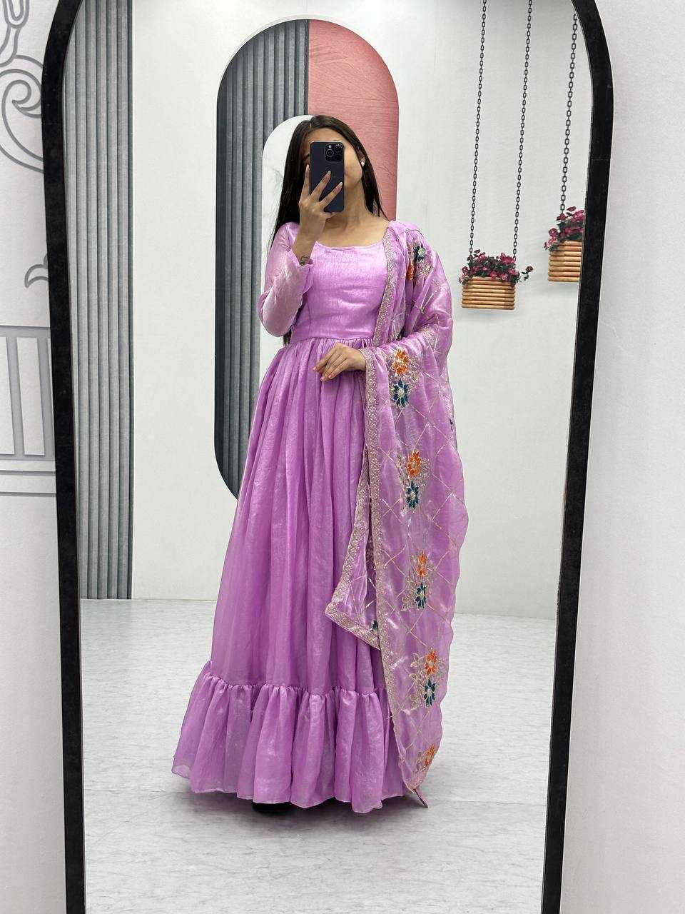 Ynf Fancy KESH497 241 Gowns Wholesale Fancy Gowns Long Gowns Silk Gowns Manufacturer
