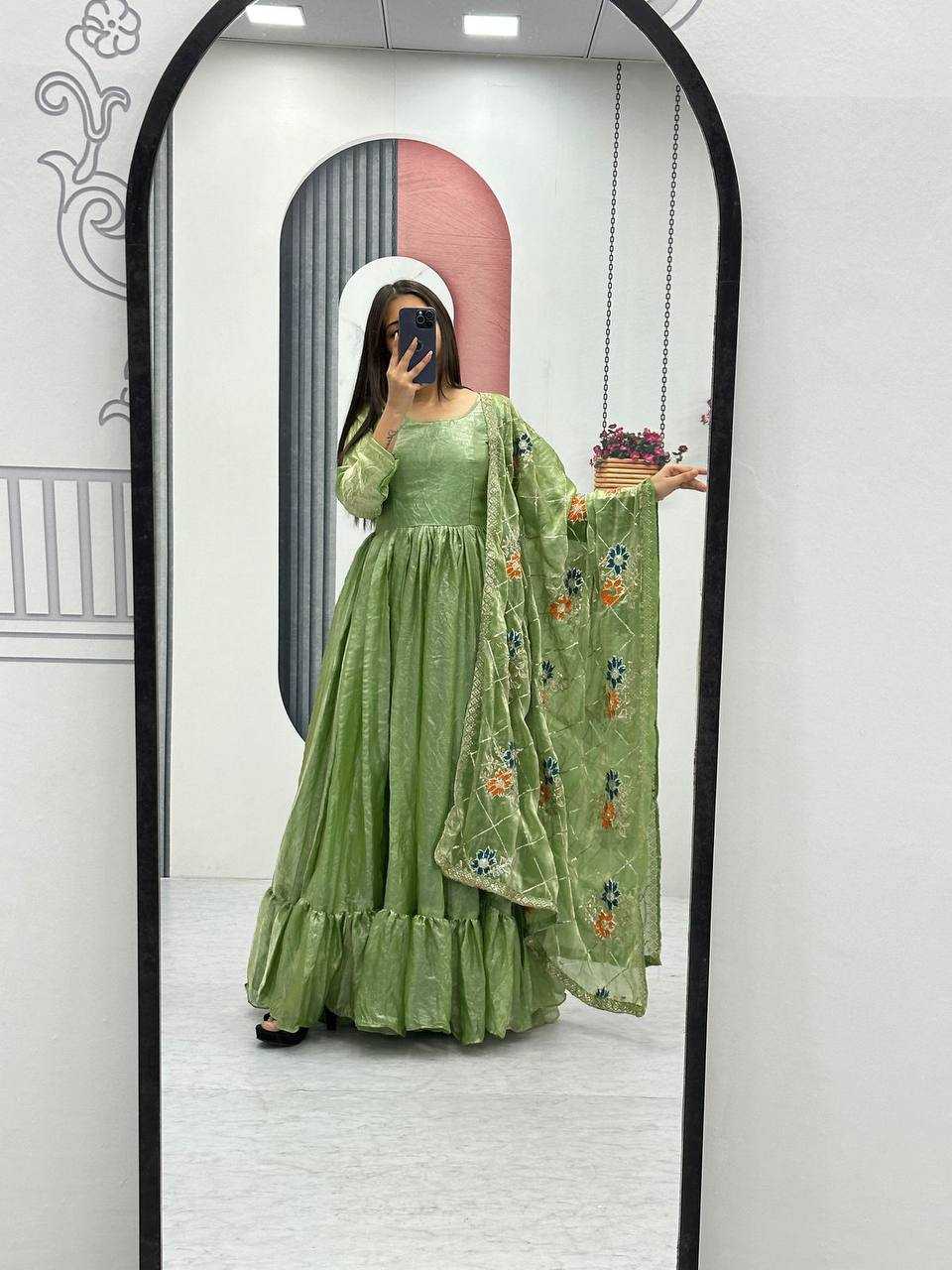 Ynf Fancy KESH497 241 Gowns Wholesale Fancy Gowns Long Gowns Silk Gowns Manufacturer