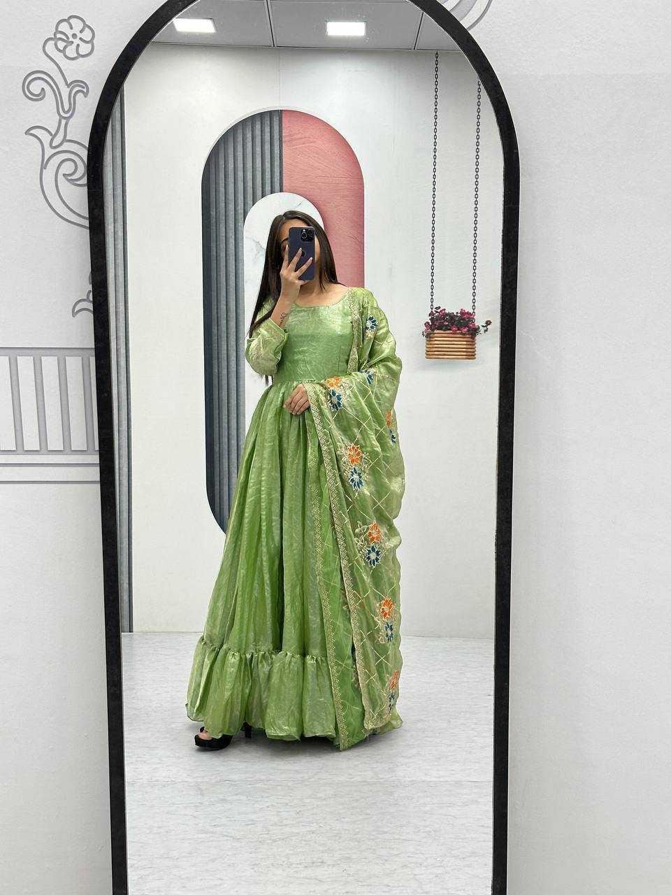 Ynf Fancy KESH497 241 Gowns Wholesale Fancy Gowns Long Gowns Silk Gowns Manufacturer