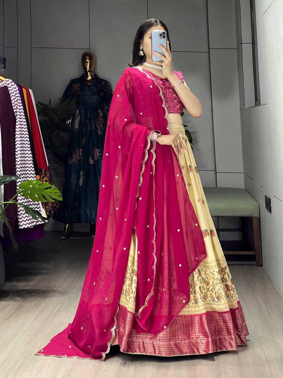 Ynf Fancy RIN119 9035 Lehengas Wholesale Fancy Lehenga Traditional Lehenga Silk Lehenga Manufacturer