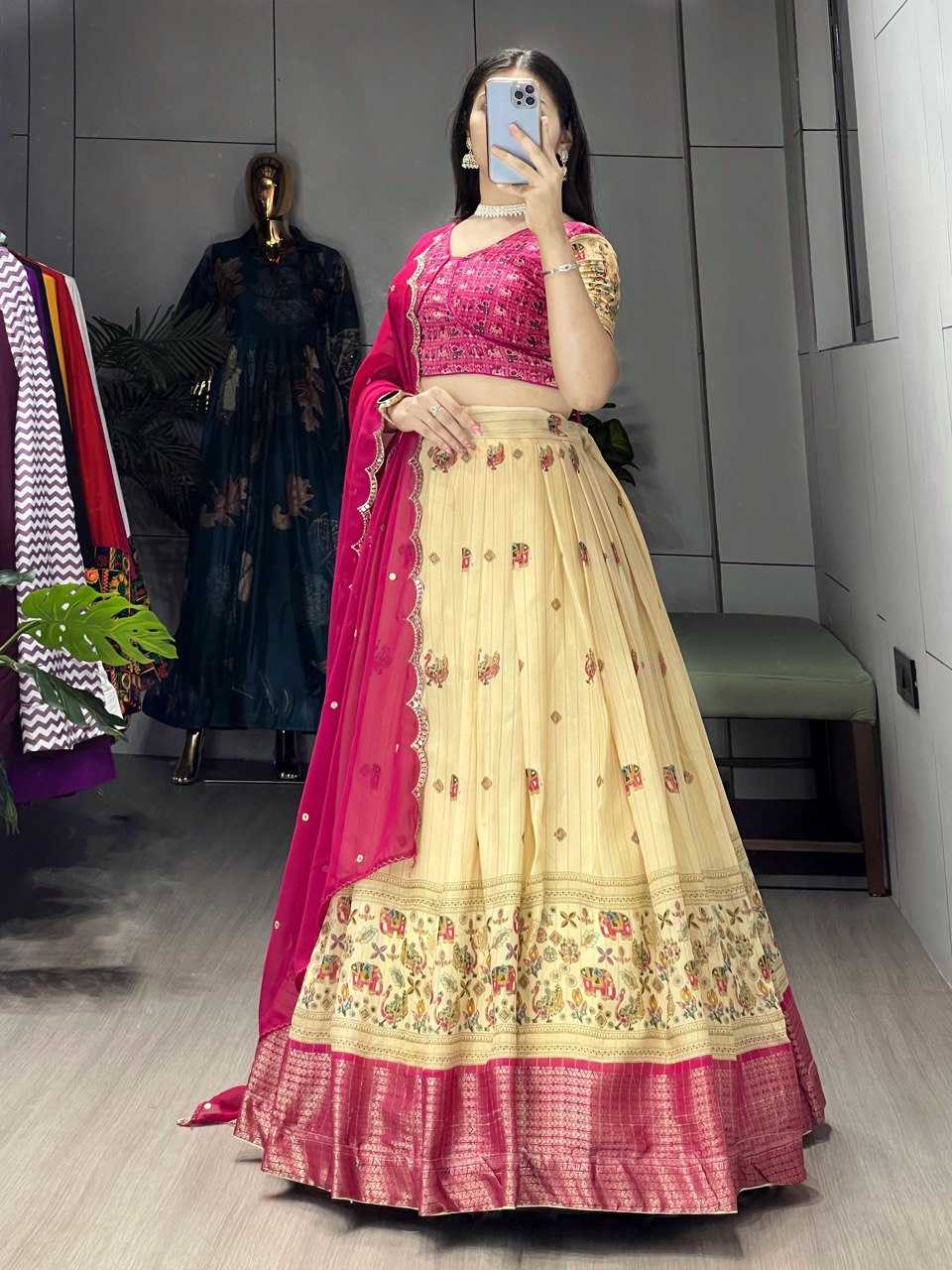 Ynf Fancy RIN119 9035 Lehengas Wholesale Fancy Lehenga Traditional Lehenga Silk Lehenga Manufacturer