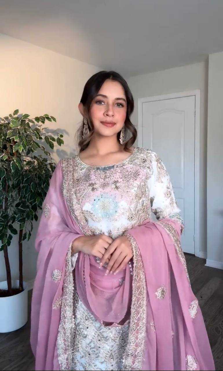 Ynf Faux Georgette KESH141 1092 Suits & Dresses Wholesale Embroidery Suits Palazzo Suit Georgette Suit Manufacturer