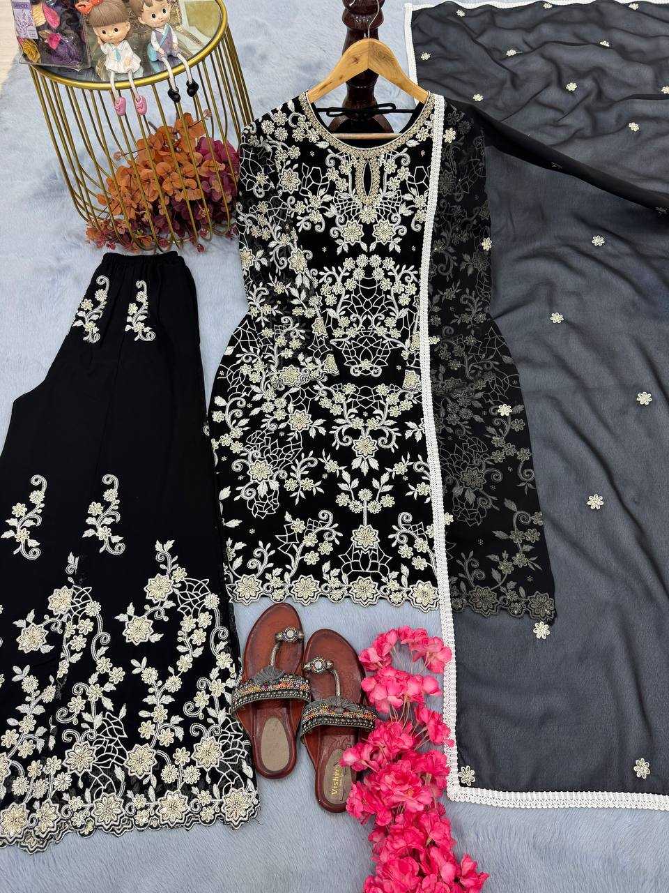Ynf Faux Georgette KESH141 196 Suits & Dresses Wholesale Embroidery Suits Georgette Suit Designer Suits Manufacturer