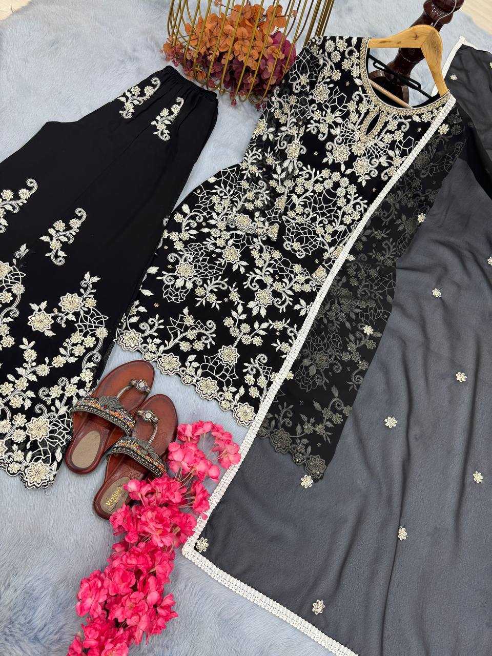 Ynf Faux Georgette KESH141 196 Suits & Dresses Wholesale Embroidery Suits Georgette Suit Designer Suits Manufacturer