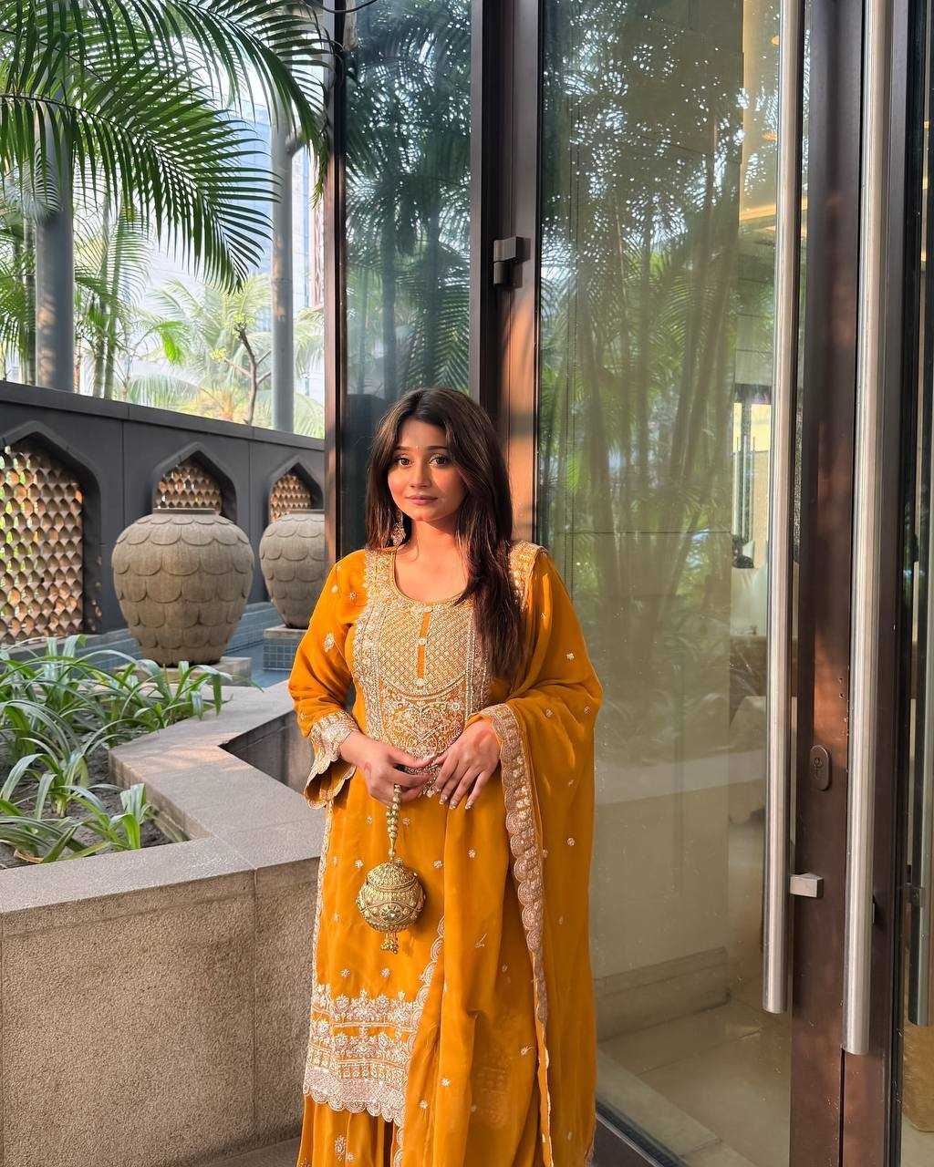 Ynf Faux Georgette KESH159 1033 Suits & Dresses Wholesale Sharara Salwar Suits Georgette Suit Designer Suits Manufacturer
