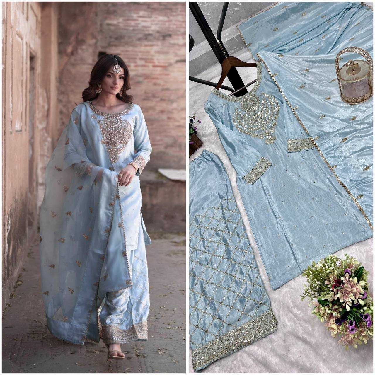Ynf Faux Georgette KESH159 599 Suits & Dresses Wholesale Palazzo Suit Georgette Suit Wedding Suits Manufacturer