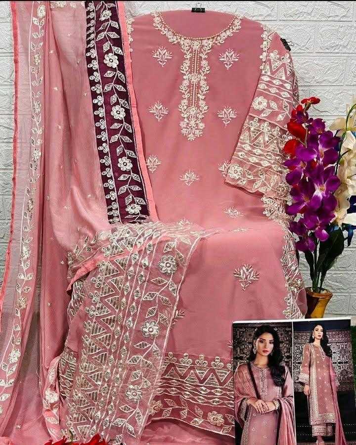 Ynf Faux Georgette KESH444 ZAHA 10019 Suits & Dresses Islamic Clothing Festive Collections Wholesale Pakistani Suits Georgette Suit Semi Stitched Suits Manufacturer