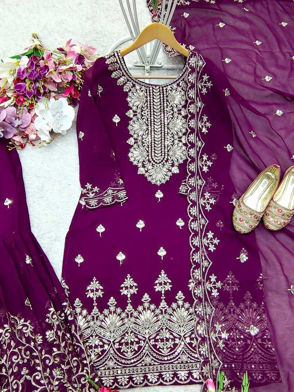 Ynf Faux Georgette KESH506 1171 Suits & Dresses Wholesale Ladies Suits Embroidery Suits Designer Suits Manufacturer