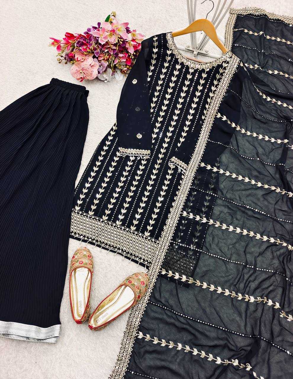 Ynf Faux Georgette KESH506 1185 Suits & Dresses Wholesale Ladies Suits Embroidery Suits Designer Suits Manufacturer
