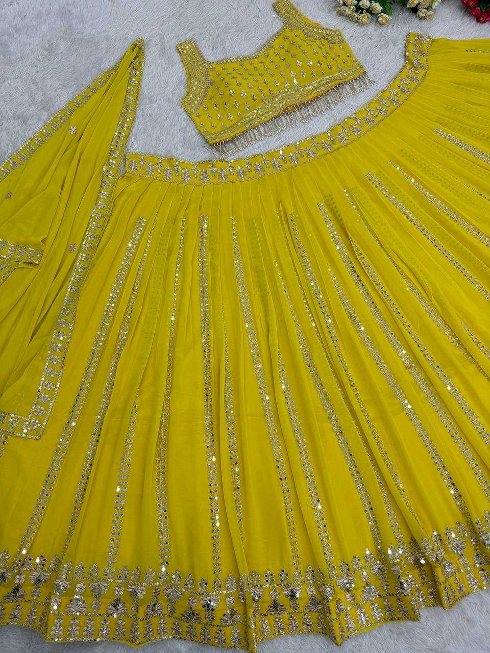Ynf Faux Georgette KESH512 1028 Lehengas Wholesale Designer Lehenga Fancy Lehenga Embroidered Lehenga Manufacturer
