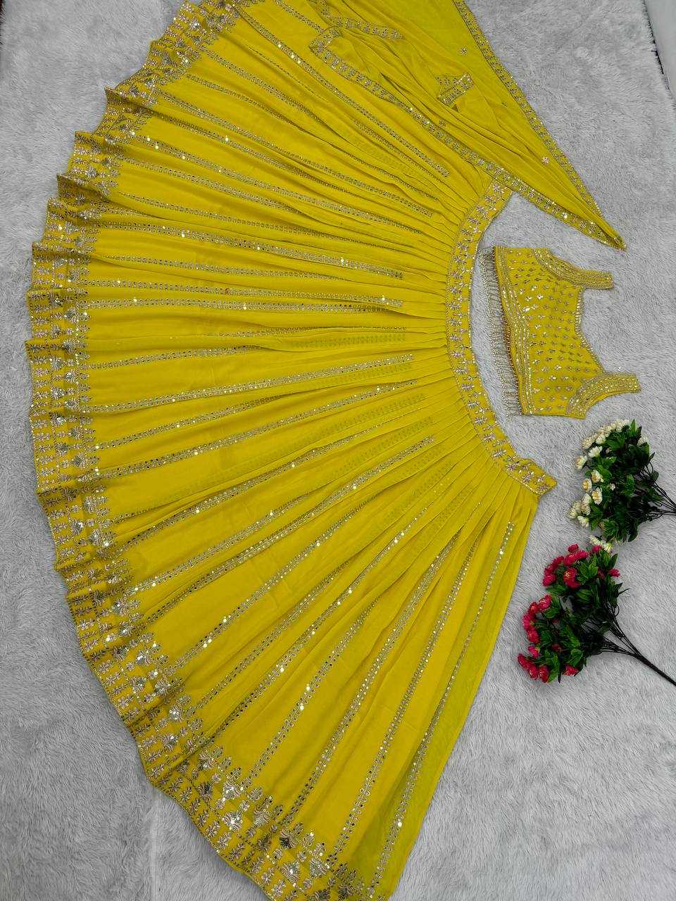 Ynf Faux Georgette KESH512 1028 Lehengas Wholesale Designer Lehenga Fancy Lehenga Embroidered Lehenga Manufacturer