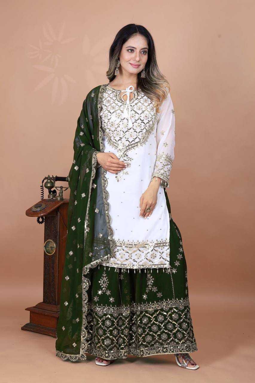Ynf Faux Georgette RIN197 4764 Suits & Dresses Wholesale Embroidery Suits Palazzo Suit Designer Suits Manufacturer