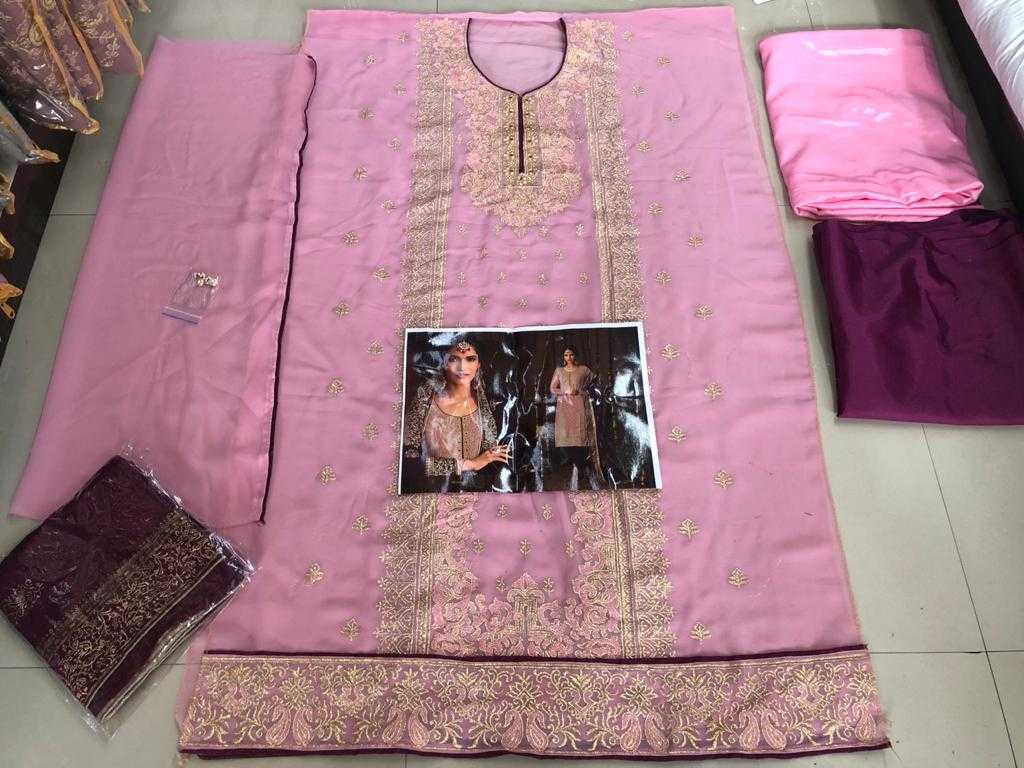 Ynf Georgette KESH504 0076004 Suits & Dresses Wholesale Georgette Suit Semi Stitched Suits Semi-Stitched Suits Manufacturer