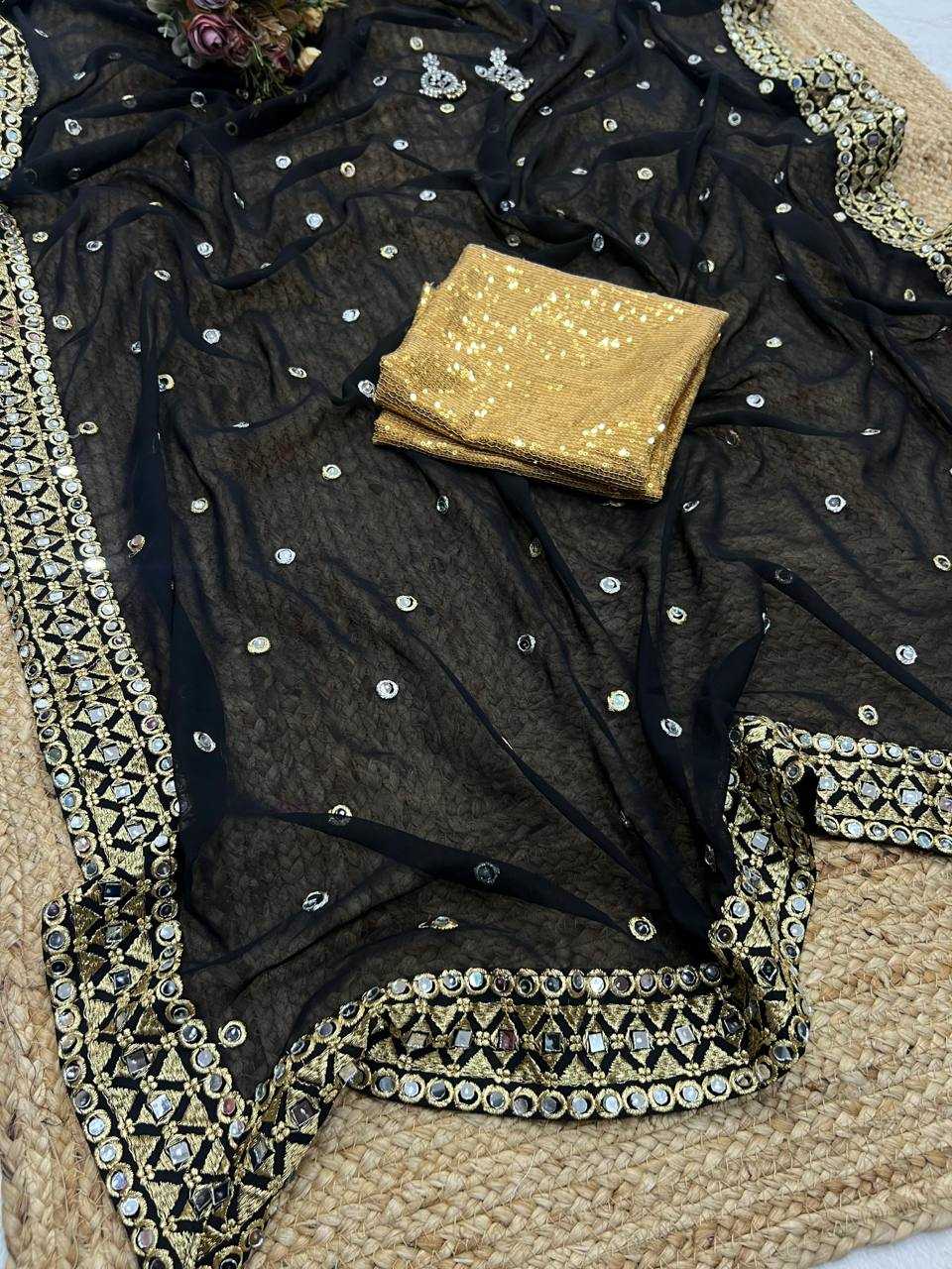 Ynf Georgette KESH509 116 Sarees Wholesale Designer Sarees Fancy Sarees Ladies Sarees Manufacturer