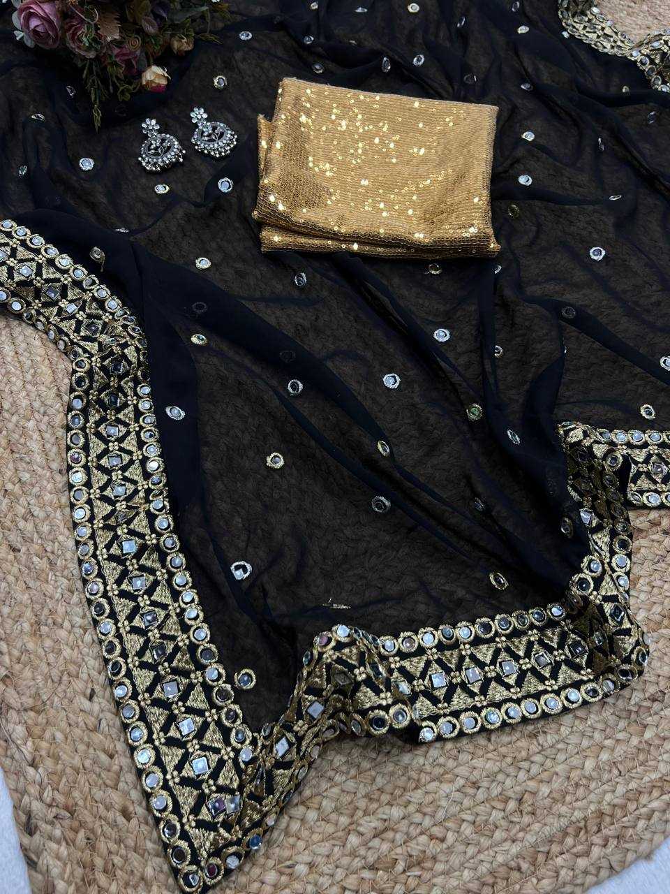 Ynf Georgette KESH509 116 Sarees Wholesale Designer Sarees Fancy Sarees Ladies Sarees Manufacturer