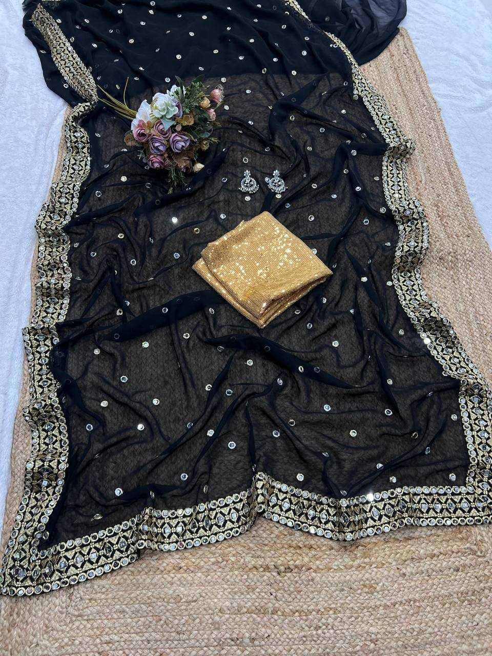 Ynf Georgette KESH509 116 Sarees Wholesale Designer Sarees Fancy Sarees Ladies Sarees Manufacturer