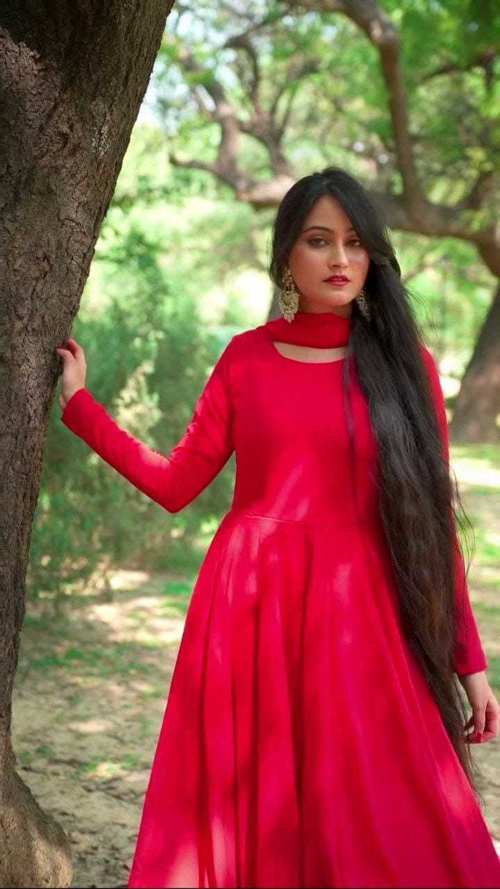 Ynf Georgette RIN157 PC-2047 Gowns Wedding Collections Plus Size Collections Wholesale Georgette Gown Gown With Dupatta Full Sleeve Gowns Manufacturer