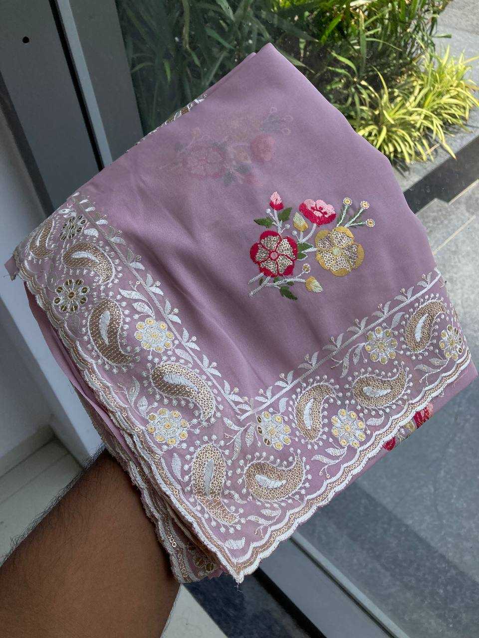 Ynf Georgette RIN188 Anaya1 Sarees Wholesale Party Wear Sarees Fancy Sarees Georgette Sarees Embroidered Sarees Manufacturer