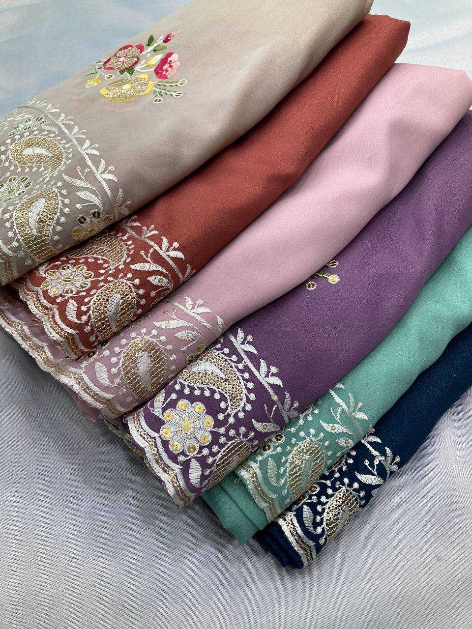 Ynf Georgette RIN188 Anaya1 Sarees Wholesale Party Wear Sarees Fancy Sarees Georgette Sarees Embroidered Sarees Manufacturer