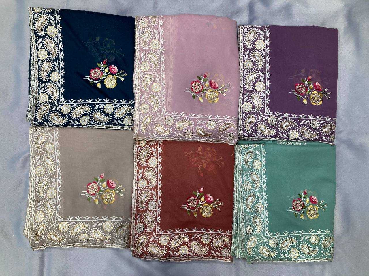 Ynf Georgette RIN188 Anaya1 Sarees Wholesale Party Wear Sarees Fancy Sarees Georgette Sarees Embroidered Sarees Manufacturer