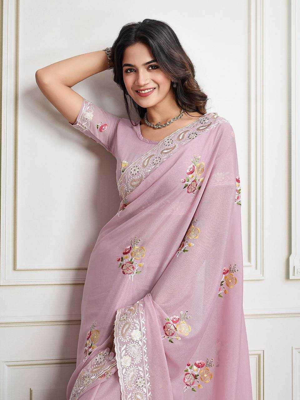 Ynf Georgette RIN188 Anaya1 Sarees Wholesale Party Wear Sarees Fancy Sarees Georgette Sarees Embroidered Sarees Manufacturer